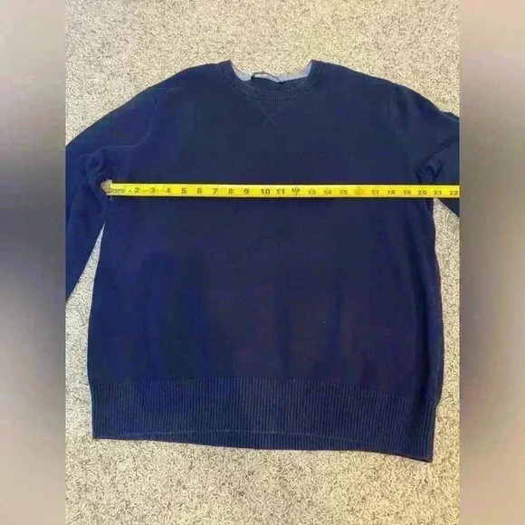 GAP Navy CASHMERE Blend Mens Crew Neck Sweater Large - Picture 5 of 7